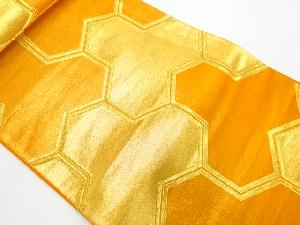 アンティーク　毘沙門亀甲模様織り出し袋帯（材料）（サービス品）